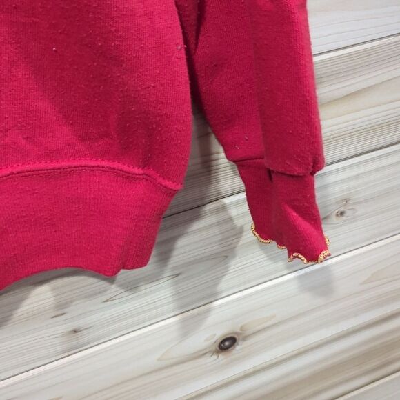 Vintage Sweater Womens Large Red Walking Geese Sweatshirt Crew St Johns Bay - Picture 3 of 8